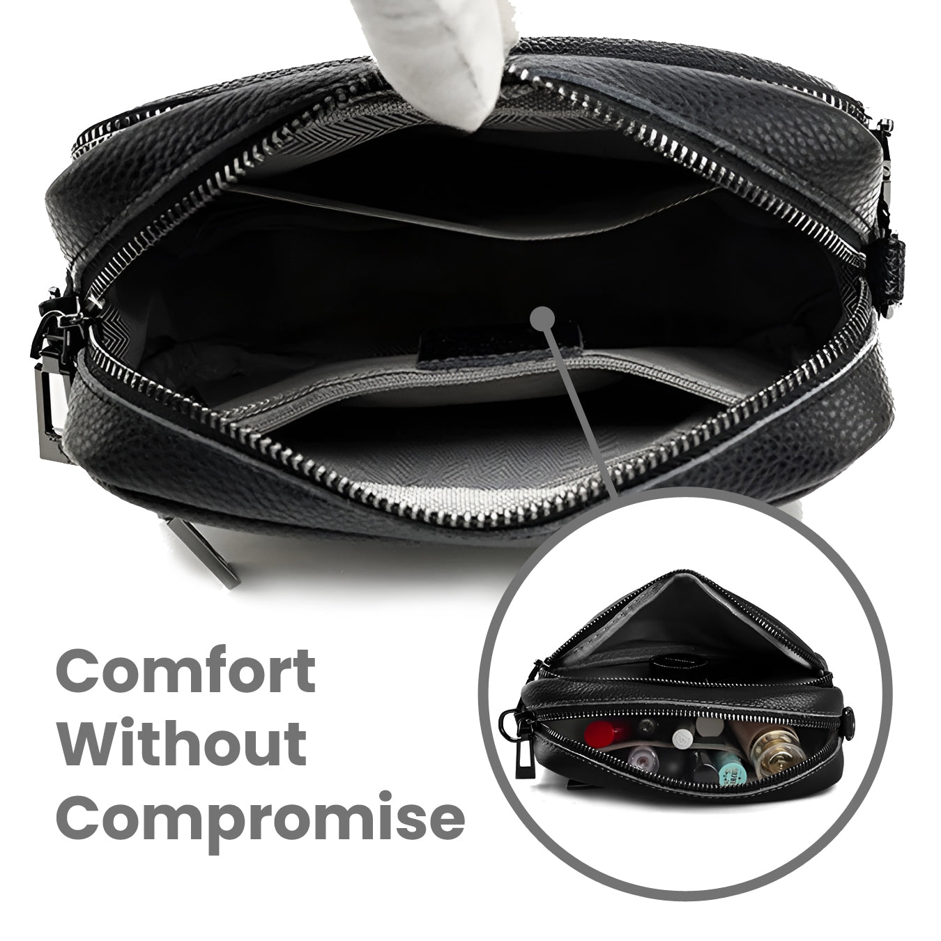 Sophia | Szykowna Skórzana Torebka Crossbody