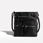 Women's Multi-Pocket Leather Shoulder Bag