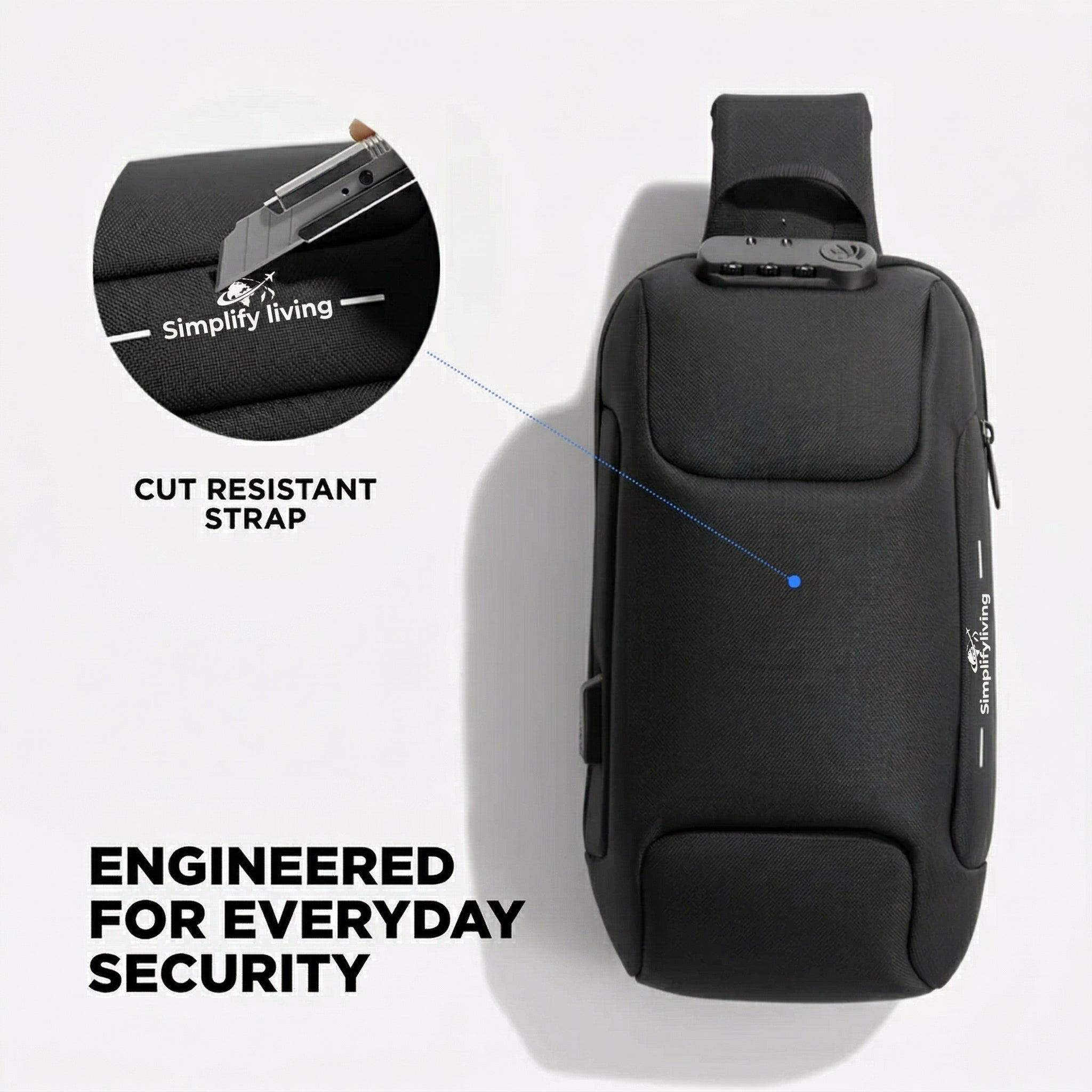 Anti-Theft Crossbody Charging Bag – Travara Travel