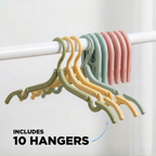 Foldable Travel Clothes Hangers 10pcs Set