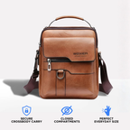 Anti-Theft Leather Sling Bag