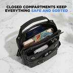 Anti-Theft Leather Sling Bag